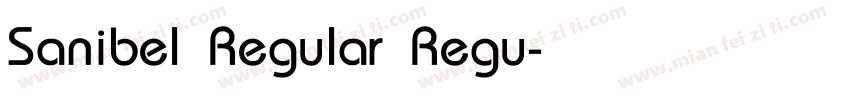 Sanibel Regular Regu字体转换